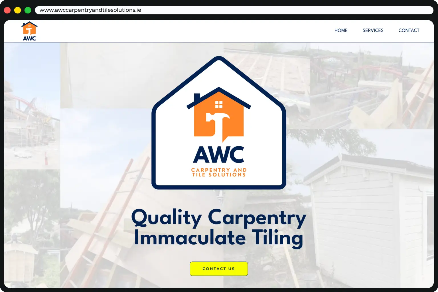 Website design for AWC Carpentry & Tile Solutions